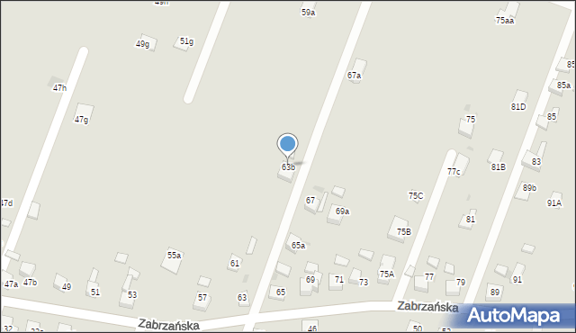 Czerwionka-Leszczyny, Zabrzańska, 63b, mapa Czerwionka-Leszczyny