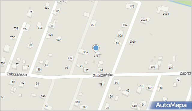 Czerwionka-Leszczyny, Zabrzańska, 97a, mapa Czerwionka-Leszczyny