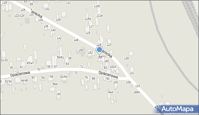 Częstochowa, Żarecka, 156, mapa Częstochowy