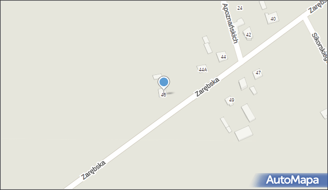 Czyżew, Zarębska, 46, mapa Czyżew
