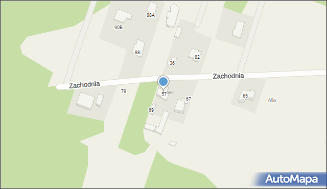 Dąbrowa, Zachodnia, 57, mapa Dąbrowa