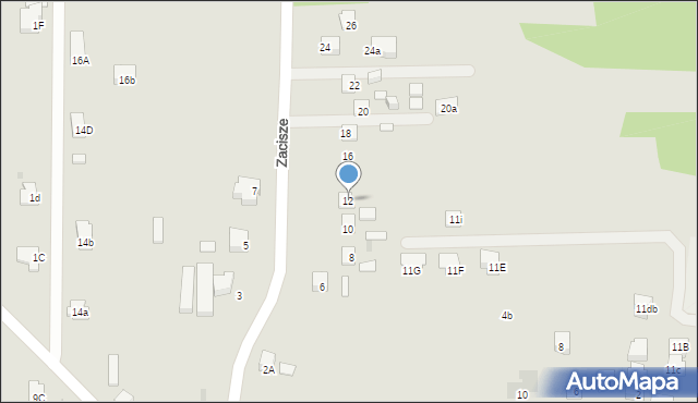 Dąbrowa Górnicza, Zacisze, 12, mapa Dąbrowa Górnicza