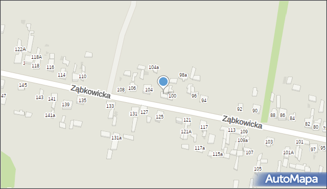 Dąbrowa Górnicza, Ząbkowicka, 102, mapa Dąbrowa Górnicza