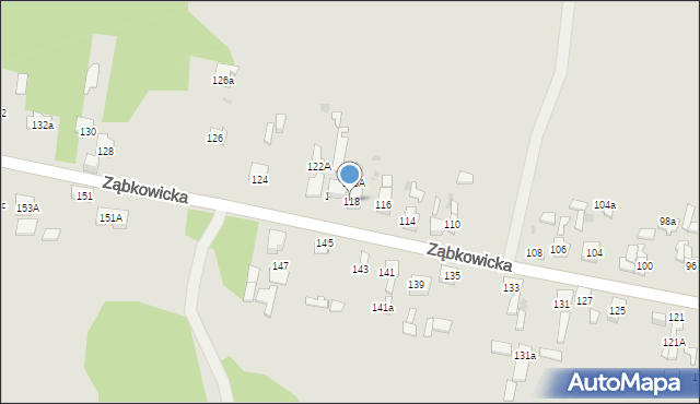 Dąbrowa Górnicza, Ząbkowicka, 118, mapa Dąbrowa Górnicza