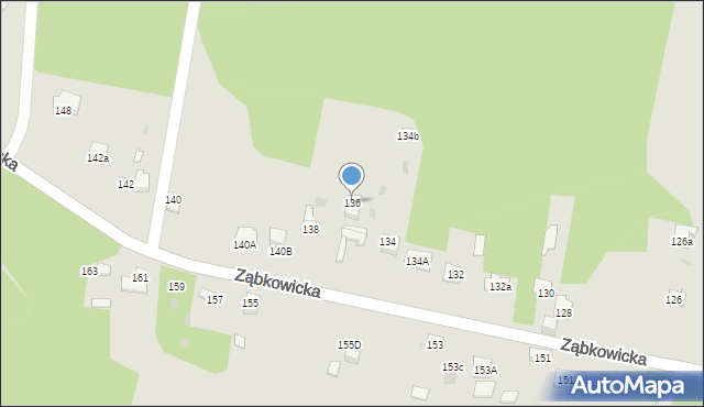 Dąbrowa Górnicza, Ząbkowicka, 136, mapa Dąbrowa Górnicza