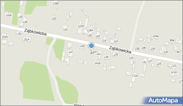 Dąbrowa Górnicza, Ząbkowicka, 143, mapa Dąbrowa Górnicza