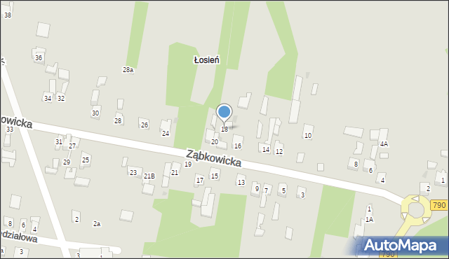 Dąbrowa Górnicza, Ząbkowicka, 18, mapa Dąbrowa Górnicza