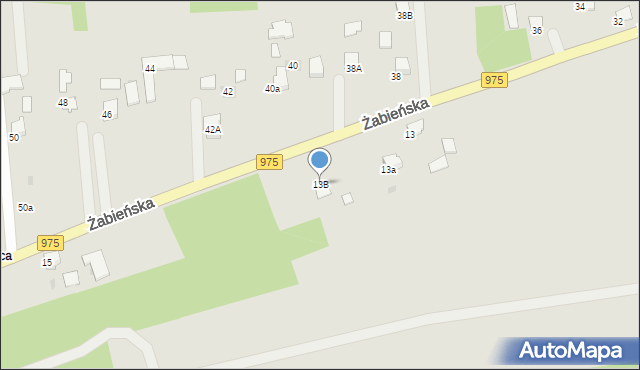 Dąbrowa Tarnowska, Żabieńska, 13B, mapa Dąbrowa Tarnowska