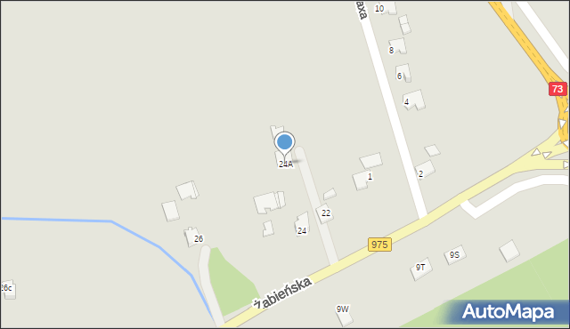 Dąbrowa Tarnowska, Żabieńska, 24A, mapa Dąbrowa Tarnowska