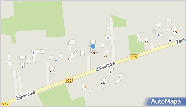 Dąbrowa Tarnowska, Żabieńska, 38A, mapa Dąbrowa Tarnowska