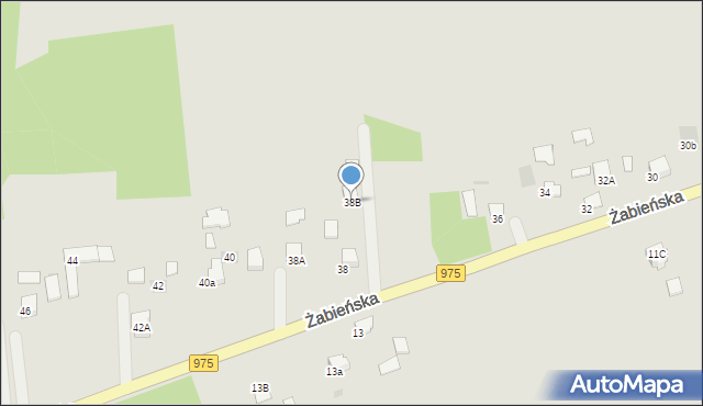 Dąbrowa Tarnowska, Żabieńska, 38B, mapa Dąbrowa Tarnowska