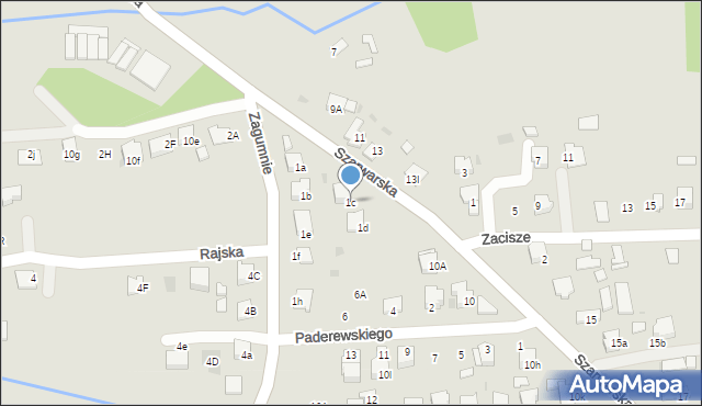 Dąbrowa Tarnowska, Zagumnie, 1c, mapa Dąbrowa Tarnowska