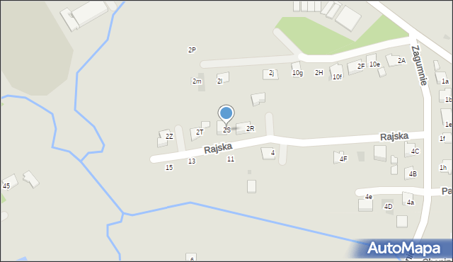 Dąbrowa Tarnowska, Zagumnie, 2S, mapa Dąbrowa Tarnowska