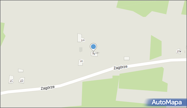 Daleszyce, Zagórze, 7b, mapa Daleszyce