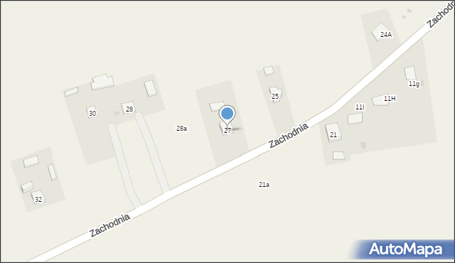 Dalików, Zachodnia, 27, mapa Dalików