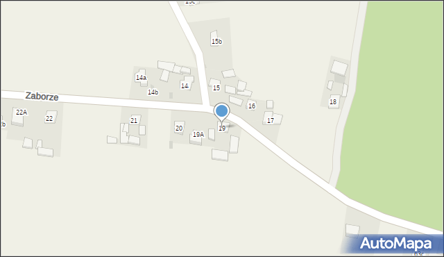 Damice, Zagórze, 19, mapa Damice