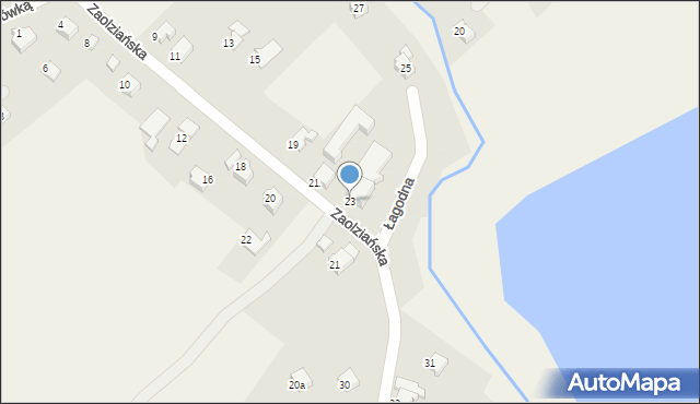 Dankowice, Zaolziańska, 23, mapa Dankowice