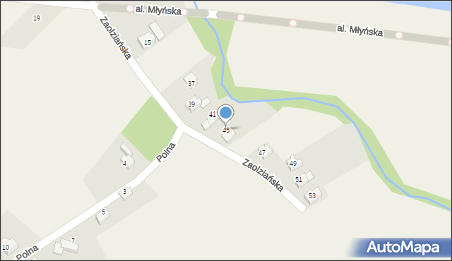 Dankowice, Zaolziańska, 45, mapa Dankowice