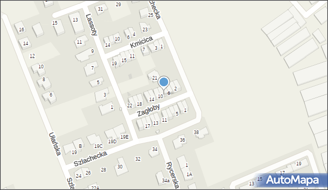 Dawidy Bankowe, Zagłoby Jana Onufrego, 8, mapa Dawidy Bankowe