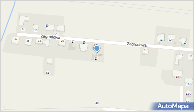 Dobra, Zagrodowa, 23a, mapa Dobra