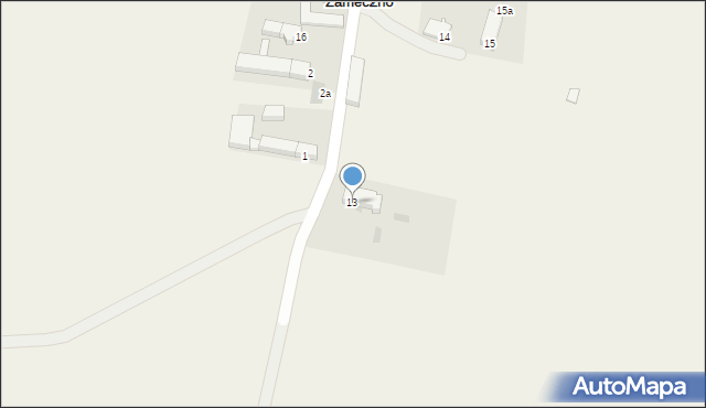 Domaniowice, Zameczno, 13, mapa Domaniowice