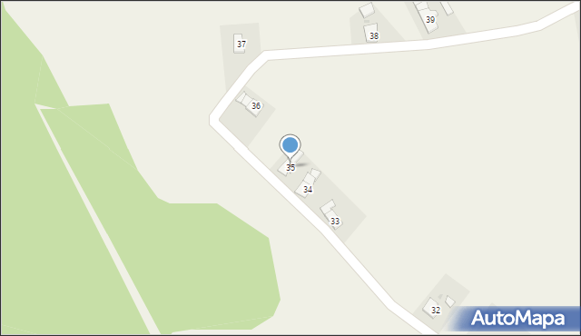 Domaradz, Żabiniec, 35, mapa Domaradz