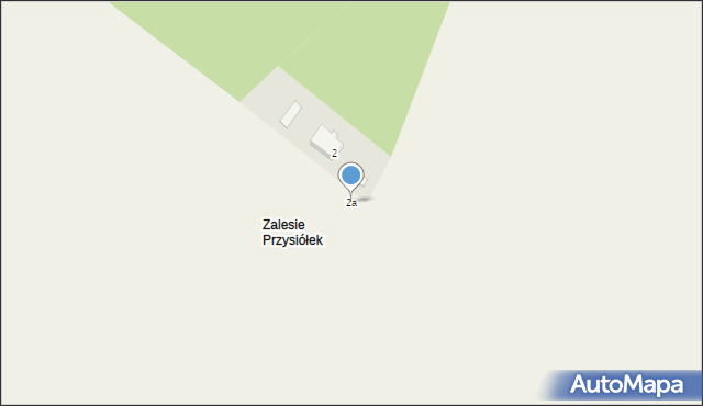 Domaszowice, Zalesie Przysiółek, 2a, mapa Domaszowice