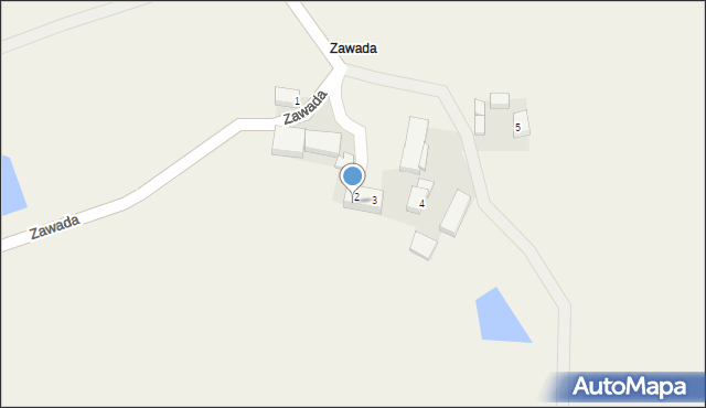 Dziadoszyce, Zawada, 2A, mapa Dziadoszyce