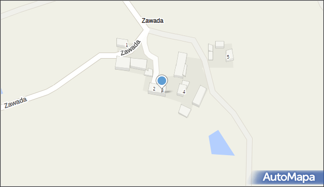 Dziadoszyce, Zawada, 3A, mapa Dziadoszyce