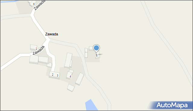 Dziadoszyce, Zawada, 5, mapa Dziadoszyce