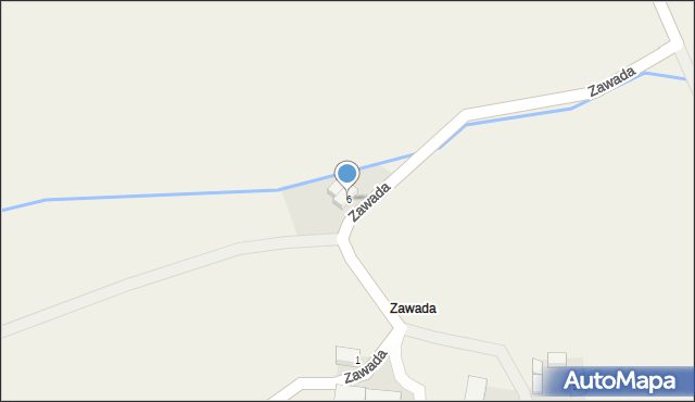 Dziadoszyce, Zawada, 6, mapa Dziadoszyce