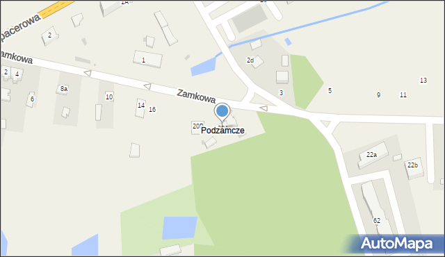 Fałków, Zamkowa, 20A, mapa Fałków