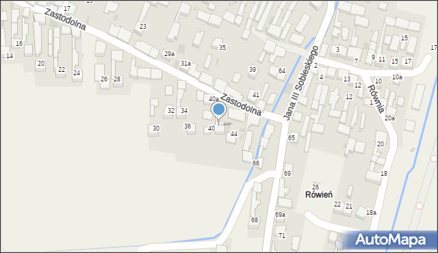 Frydman, Zastodolna, 42, mapa Frydman