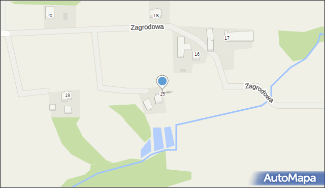 Frydrychowice, Zagrodowa, 15, mapa Frydrychowice