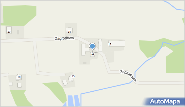 Frydrychowice, Zagrodowa, 16, mapa Frydrychowice