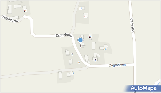 Frydrychowice, Zagrodowa, 8, mapa Frydrychowice