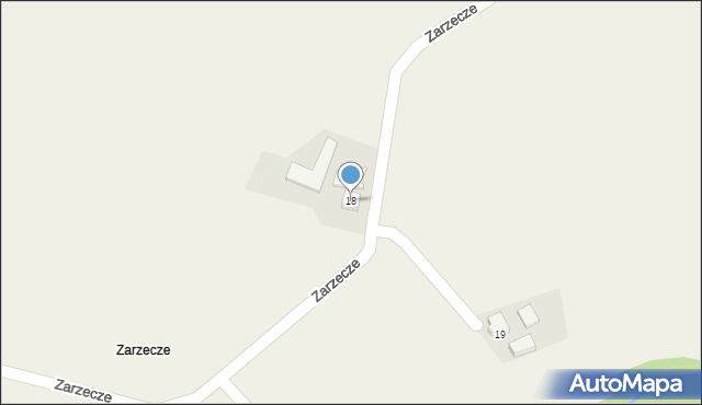 Frydrychowice, Zarzecze, 18, mapa Frydrychowice