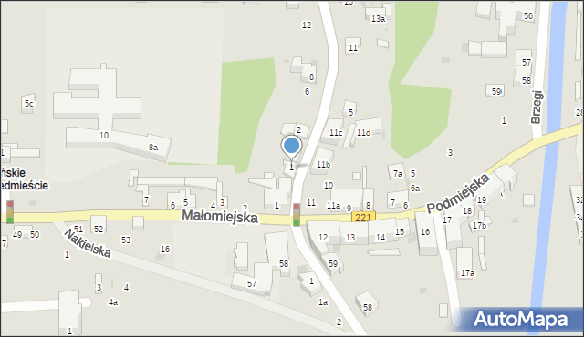 Gdańsk, Zamiejska, 1, mapa Gdańska