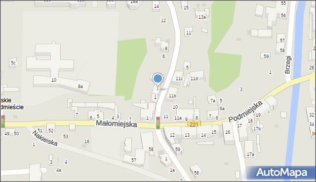 Gdańsk, Zamiejska, 1A, mapa Gdańska