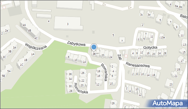 Gdańsk, Zabytkowa, 16, mapa Gdańska