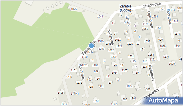 Gdów, Zaciszna, 2, mapa Gdów