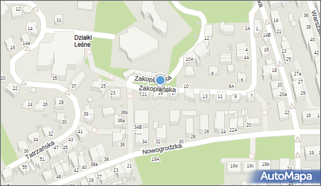 Gdynia, Zakopiańska, 19, mapa Gdyni