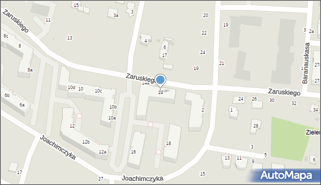 Gdynia, Zaruskiego Mariusza, gen., 14, mapa Gdyni