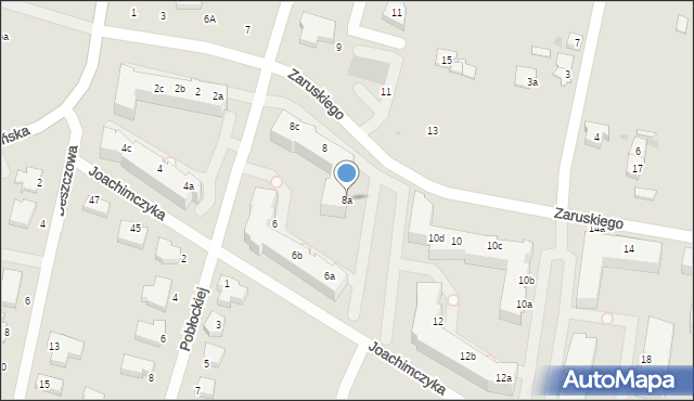 Gdynia, Zaruskiego Mariusza, gen., 8a, mapa Gdyni