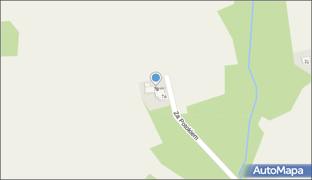 Gilowice, Za Potokiem, 7B, mapa Gilowice