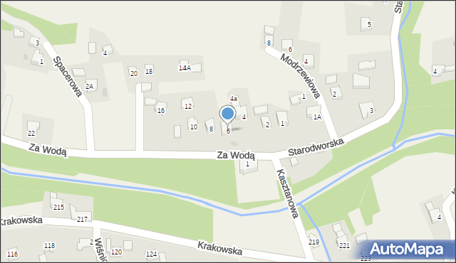 Gilowice, Za Wodą, 6, mapa Gilowice