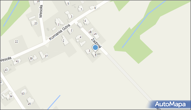 Gilowice, Zadział, 6, mapa Gilowice