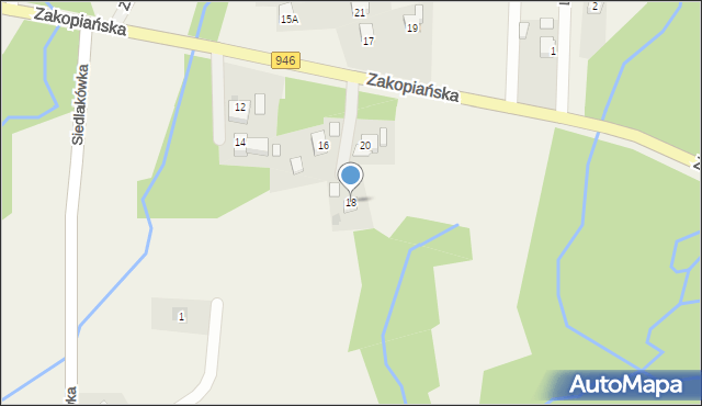 Gilowice, Zakopiańska, 18, mapa Gilowice