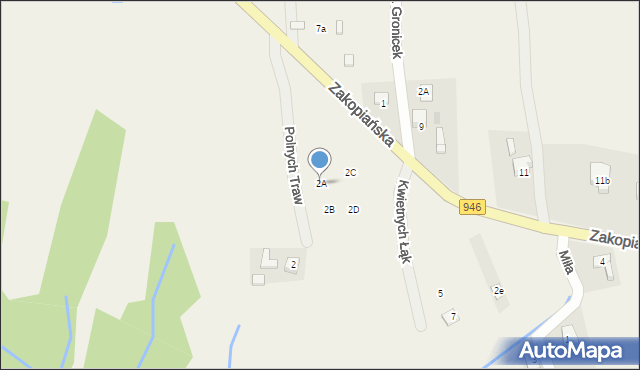 Gilowice, Zakopiańska, 2A, mapa Gilowice