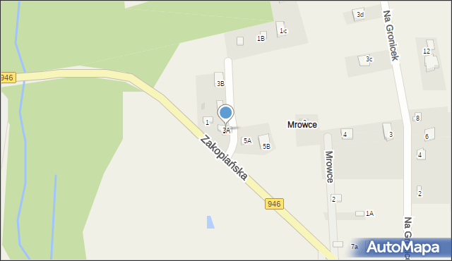 Gilowice, Zakopiańska, 3A, mapa Gilowice